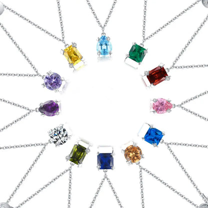 Zodiac necklace | Astrology Constellation & birthstone Sterling Silver 925 necklace