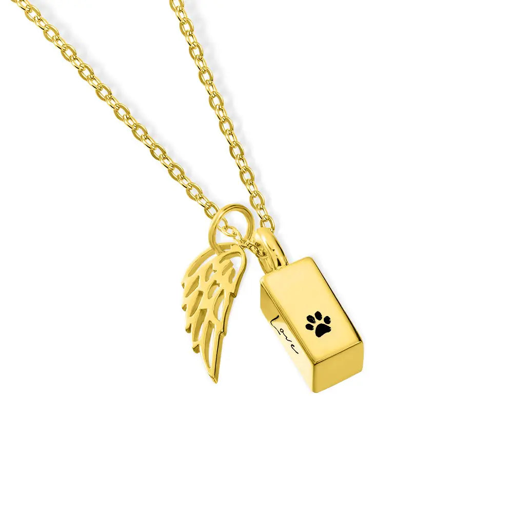 Personalized Tiny Urn Bar Necklace, Cremation Jewelry