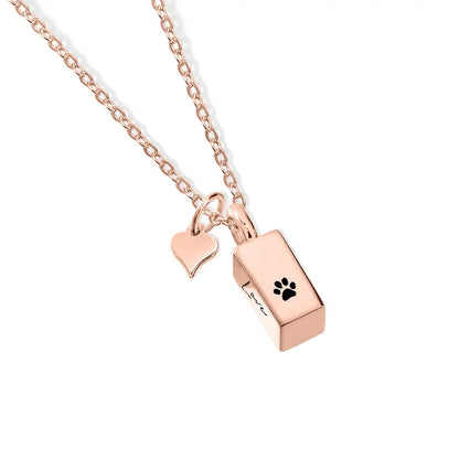 Personalized Tiny Urn Bar Necklace, Cremation Jewelry