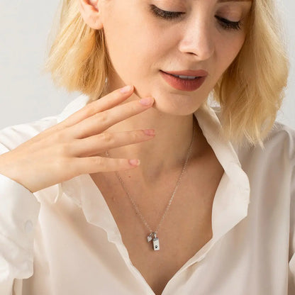 Personalized Tiny Urn Bar Necklace, Cremation Jewelry