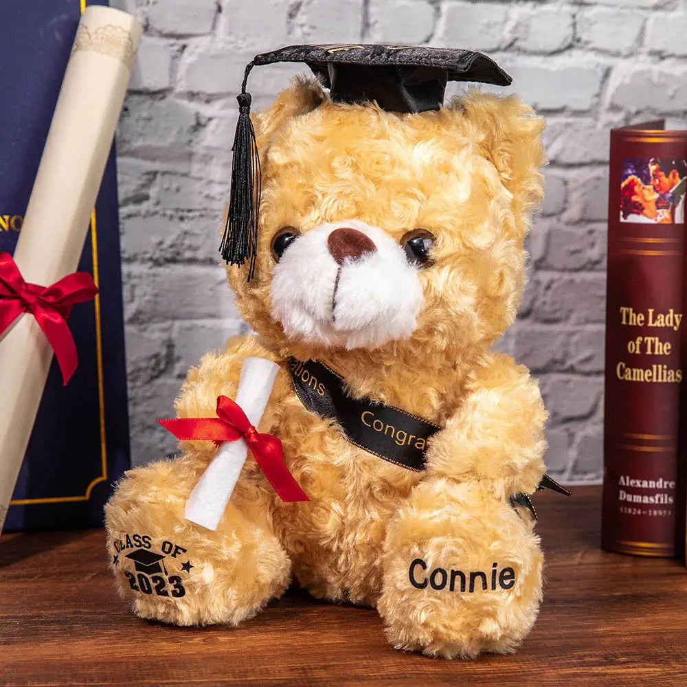 Custom Graduation Teddy Bear | Graduation Gifts for Friends/Students/Kindergarten