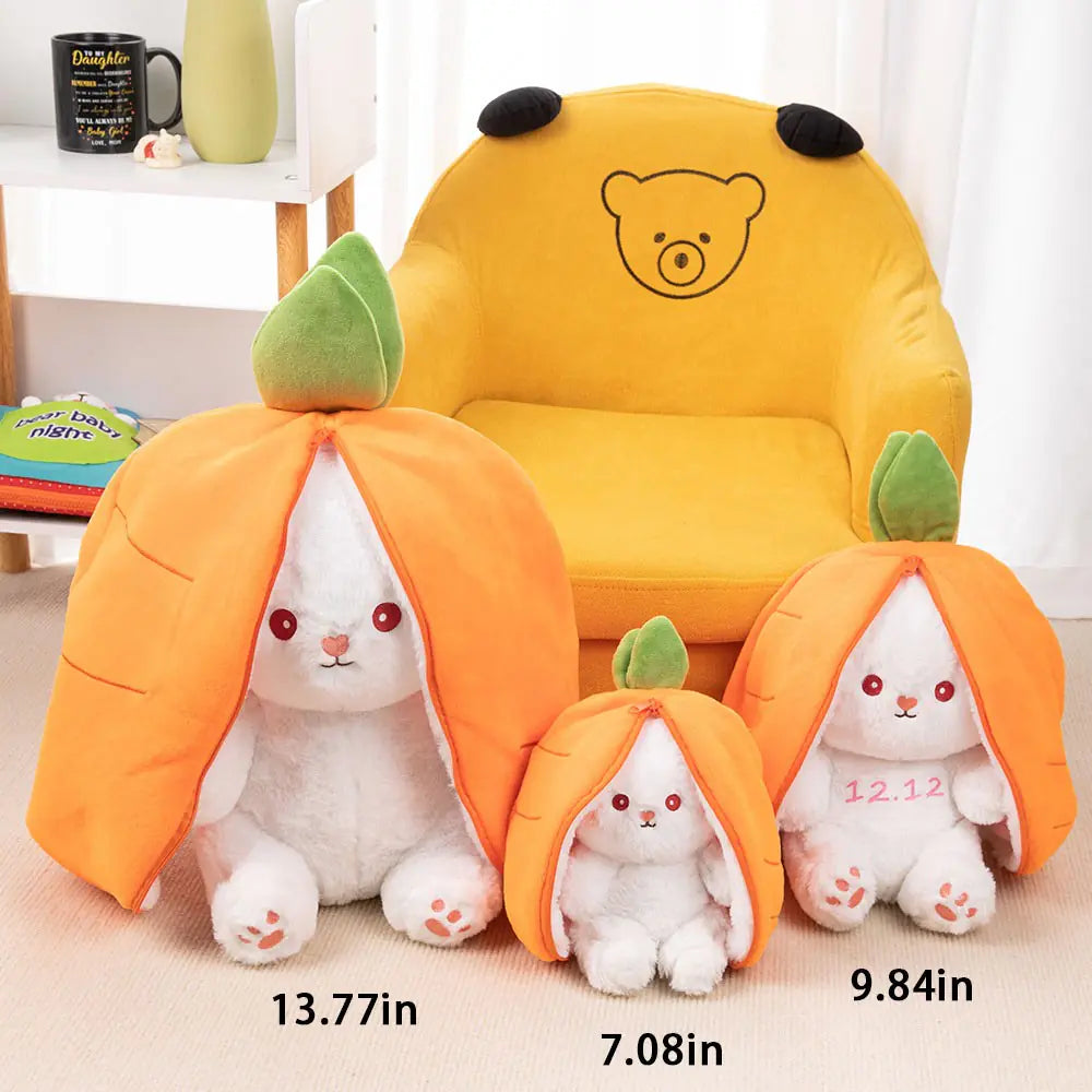 Custom bunny plush| Strawberry & Carrot bunny plush | Stuffed bunny with long ears