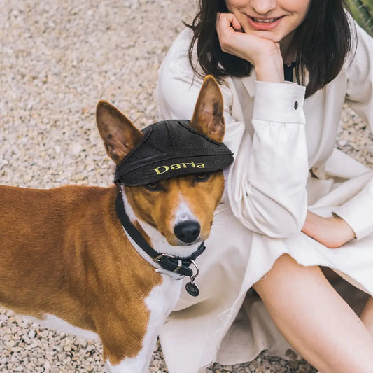 Custom Dog embroidered hat | Dog hats with ear holes