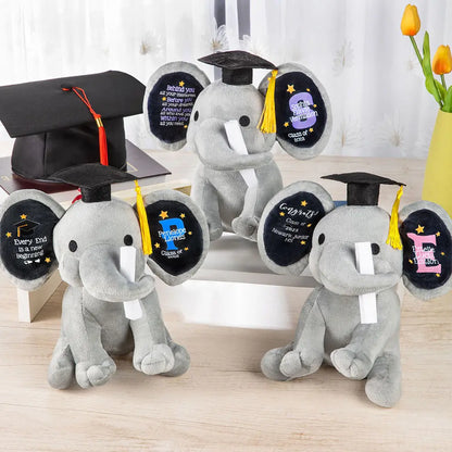 Custom Graduation Elephant Stuffed Animal | Graduation Gifts for Friends/Students/Kindergarten