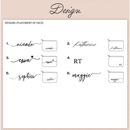 Personalized makeup bag  | Makeup bag with monogram