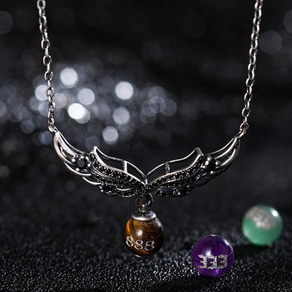 Custom angel number necklace | Spiritual necklace | Healing stone necklace