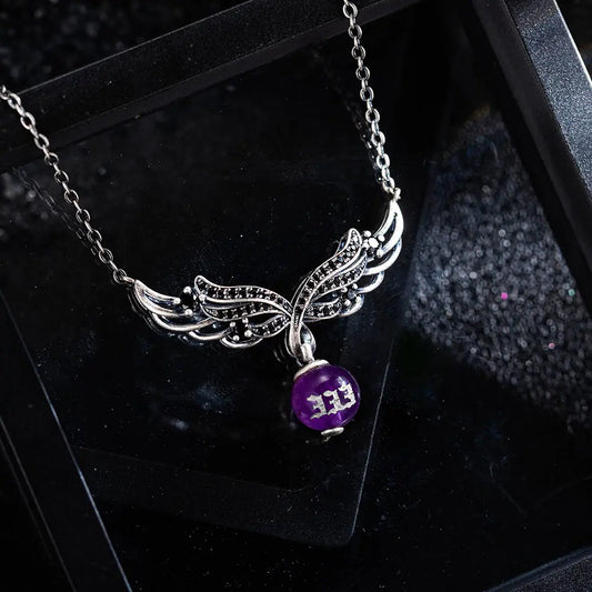 Custom angel number necklace | Spiritual necklace | Healing stone necklace