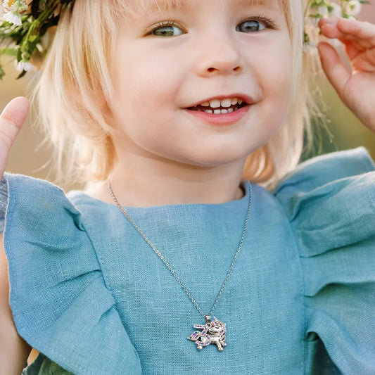 Unicorn necklace Charm Fairytale | Girl birthday gifts 1-9 Year Old