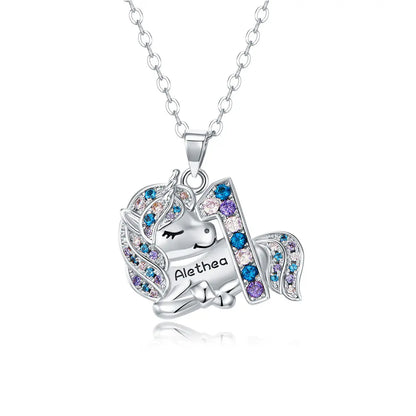 Unicorn necklace Charm Fairytale | Girl birthday gifts 1-9 Year Old