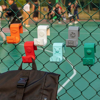 Custom Name Multicolor Pickleball Bag Hook for Hanging on Fence, 3D Printed
