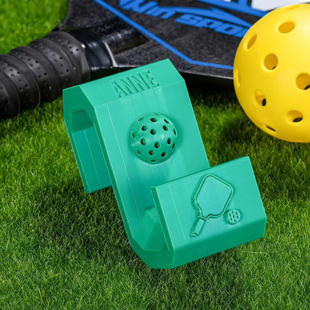 Custom Name Multicolor Pickleball Bag Hook for Hanging on Fence, 3D Printed