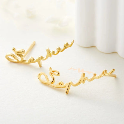 Custom Earrings With The Name | Personalized Earrings| Stud Earring