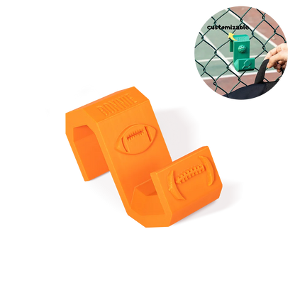 Custom Name Multicolor Pickleball Bag Hook for Hanging on Fence, 3D Printed