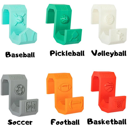 Custom Name Multicolor Pickleball Bag Hook for Hanging on Fence, 3D Printed