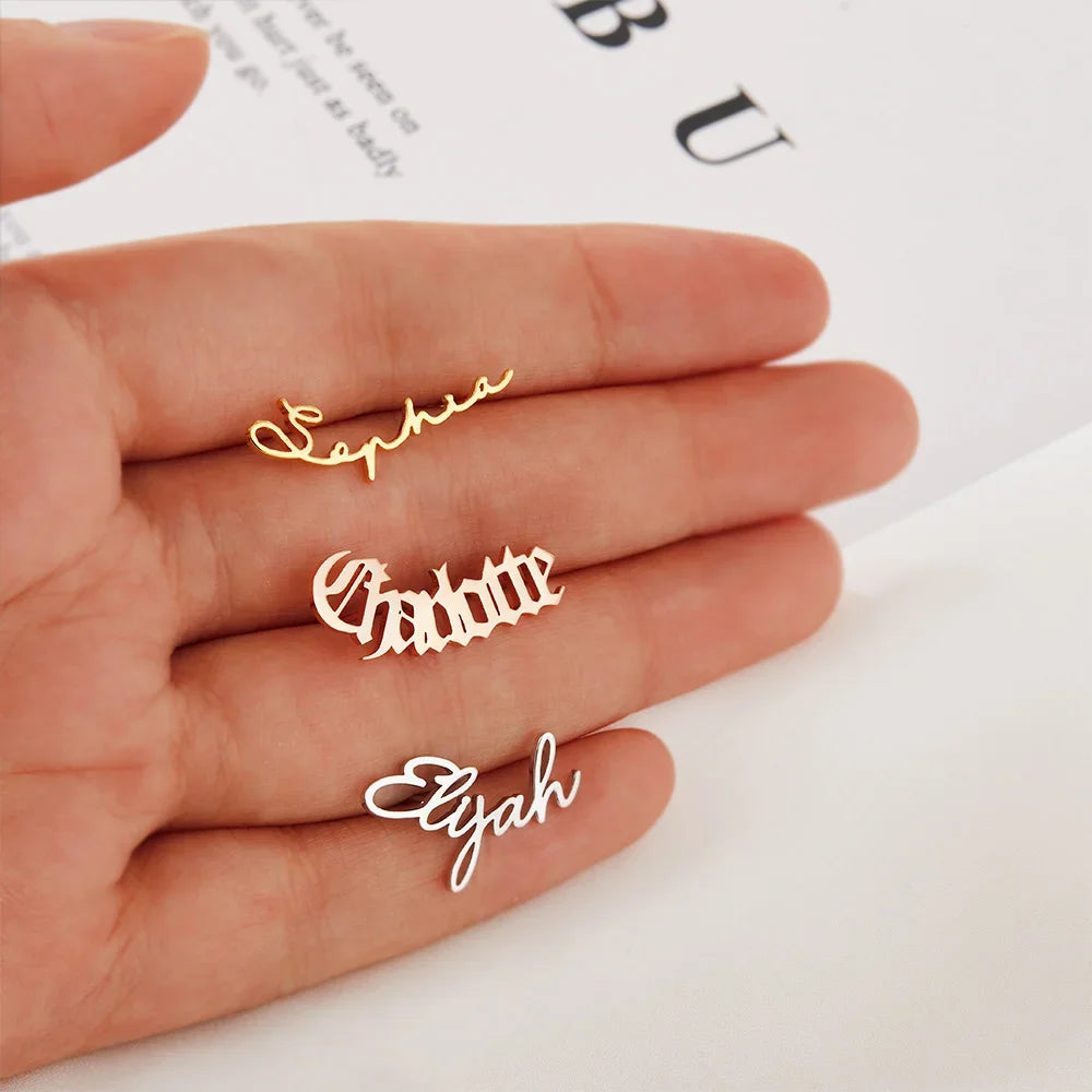 Custom Earrings With The Name | Personalized Earrings| Stud Earring