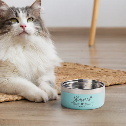 Personalized Stainless Steel Pet Bowl | Custom Dog & Cat Dish
