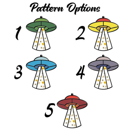 Personalized Cat UFO Suncatcher with Pressed Flowers | Custom Cat Name Ornament