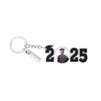 Personalized Graduation Keychain with Photo – Custom Congrats Grad Gift