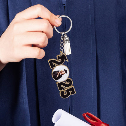 Personalized Graduation Keychain with Photo – Custom Congrats Grad Gift