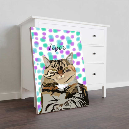 Personalized Pet Portrait Canvas |Custom Dog Wall Art, Dog Lover Gift, Home Decor, Unique Pet Art