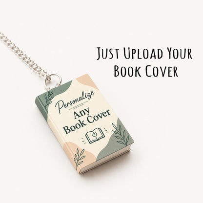 Custom Book Cover Necklace | Personalized Miniature Book Necklace