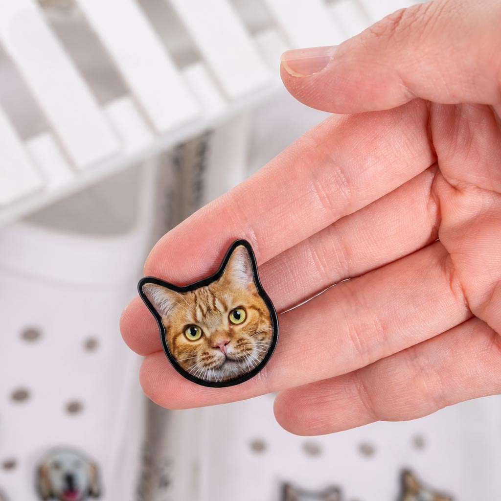 Custom Pet Face Shoe Charms | Personalized Pet Portrait Accessories