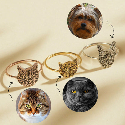 Custom Cat Ring | Condolence for cat loss