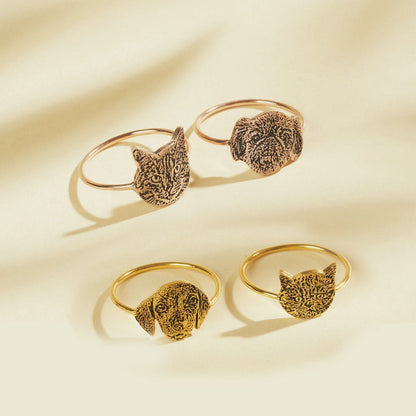 Custom Cat Ring | Condolence for cat loss