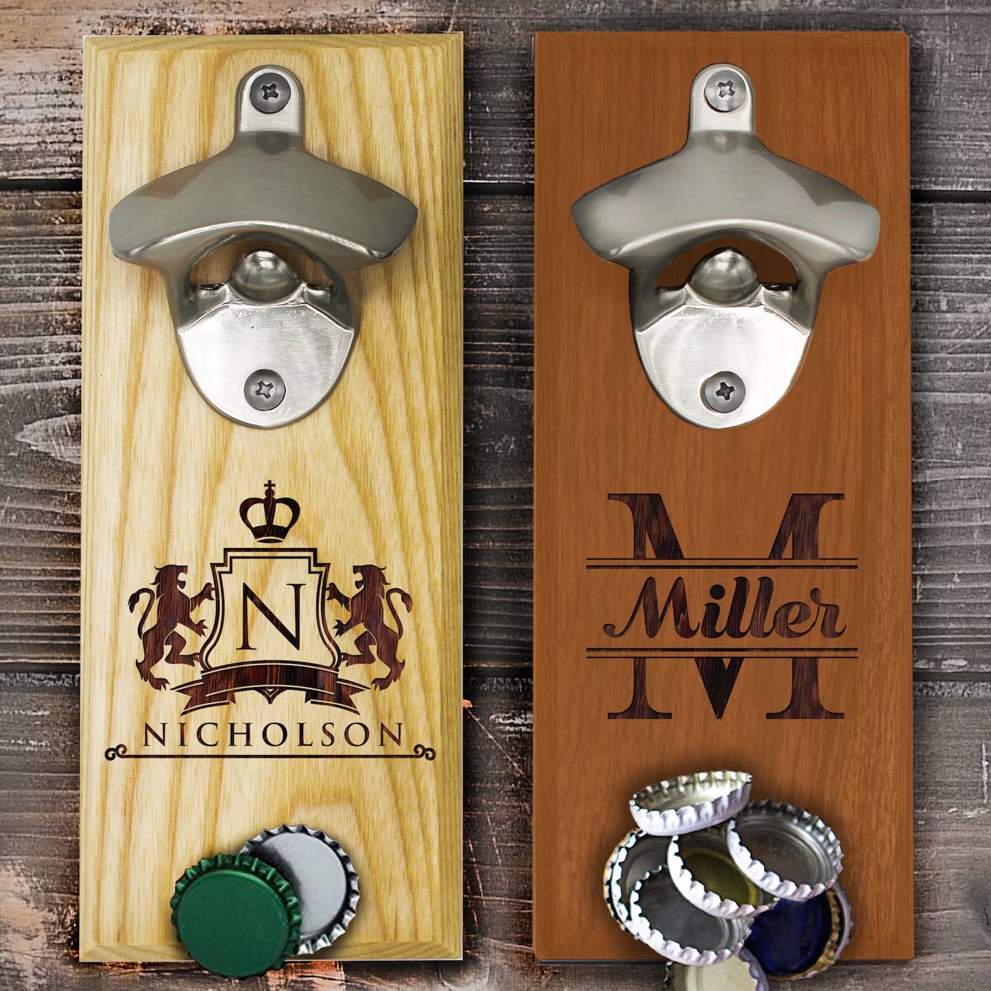 Custom beer bottle openers wall mounted