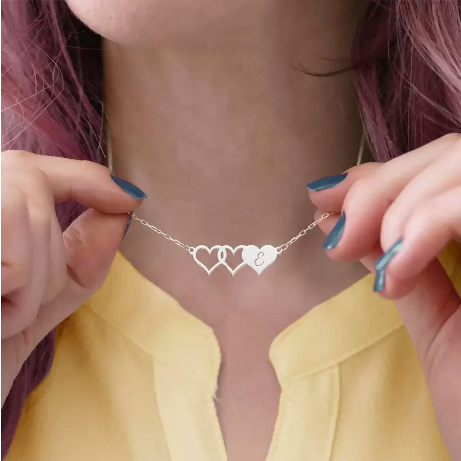 Custom matching best friend heart necklaces for 3  | Set of 3 necklaces