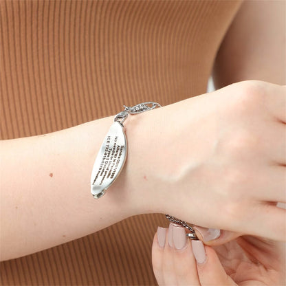 Elegant Medical Bracelets Jewelry for Women | Stainless Steel Emergency Identification Bracelet
