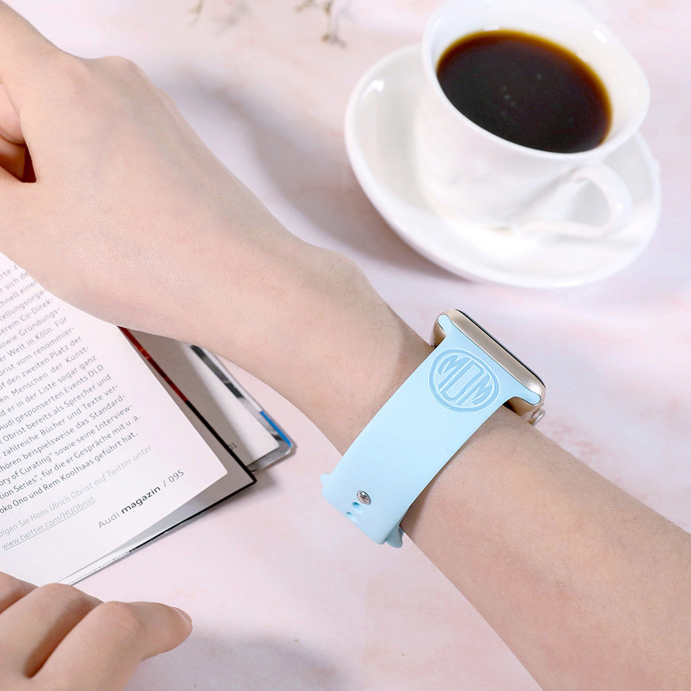 Personalized Silicone Watch Band for Apple Watch