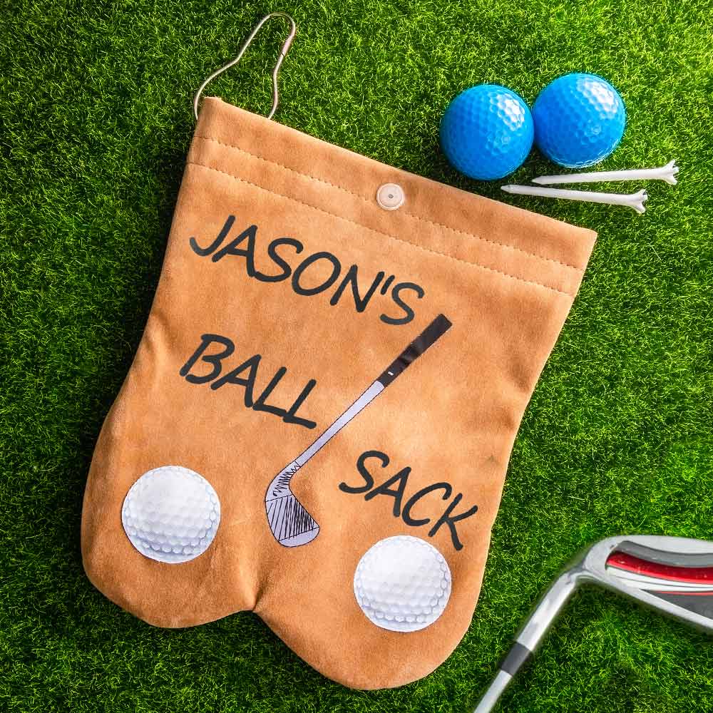 Personalized golf ball sack | Golf humor gifts