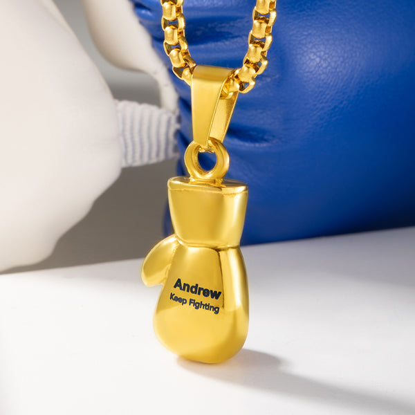 Boxing Glove Pendant Necklace
