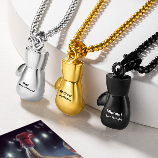 Boxing Glove Pendant Necklace