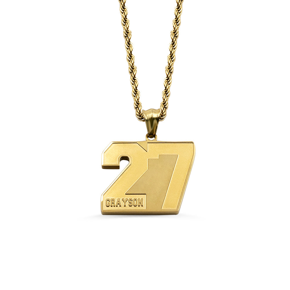 Personalized Sports Number Necklace