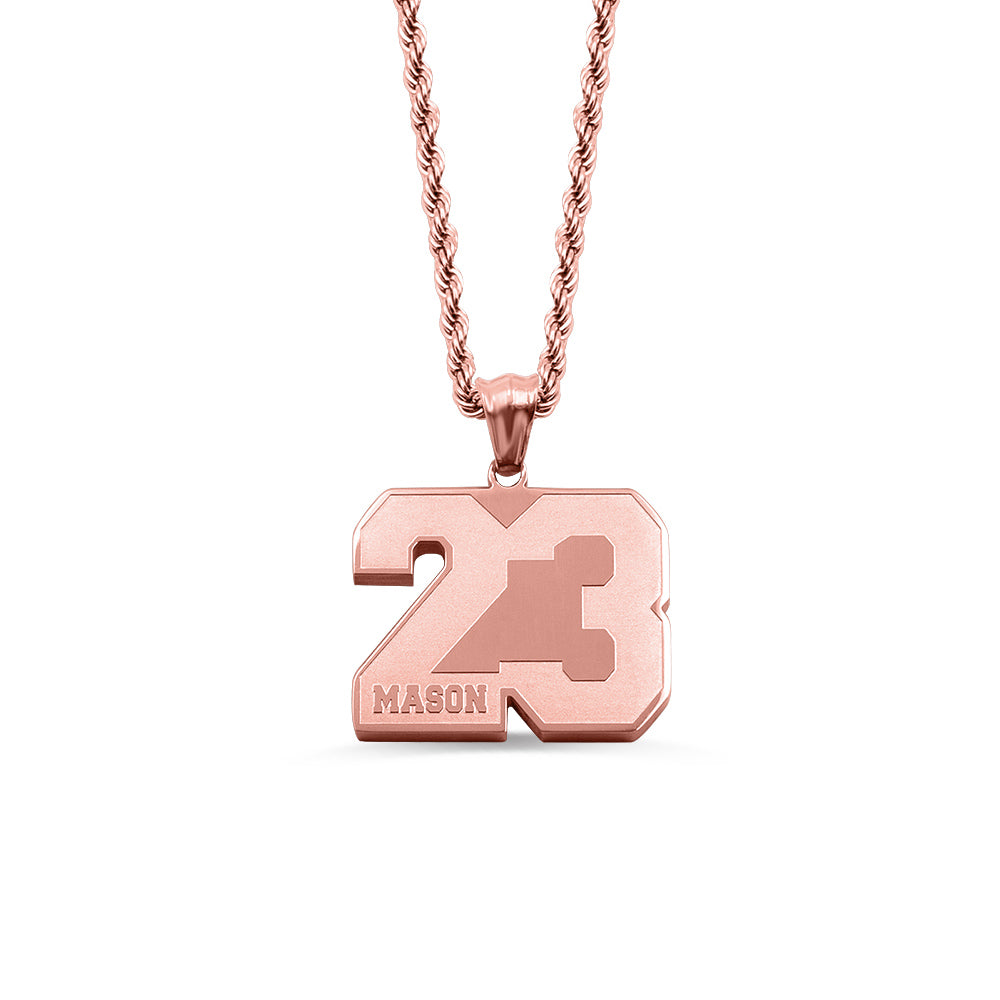 Personalized Sports Number Necklace