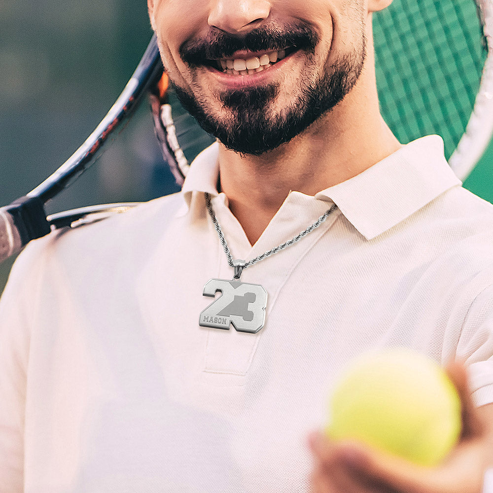 Personalized Sports Number Necklace