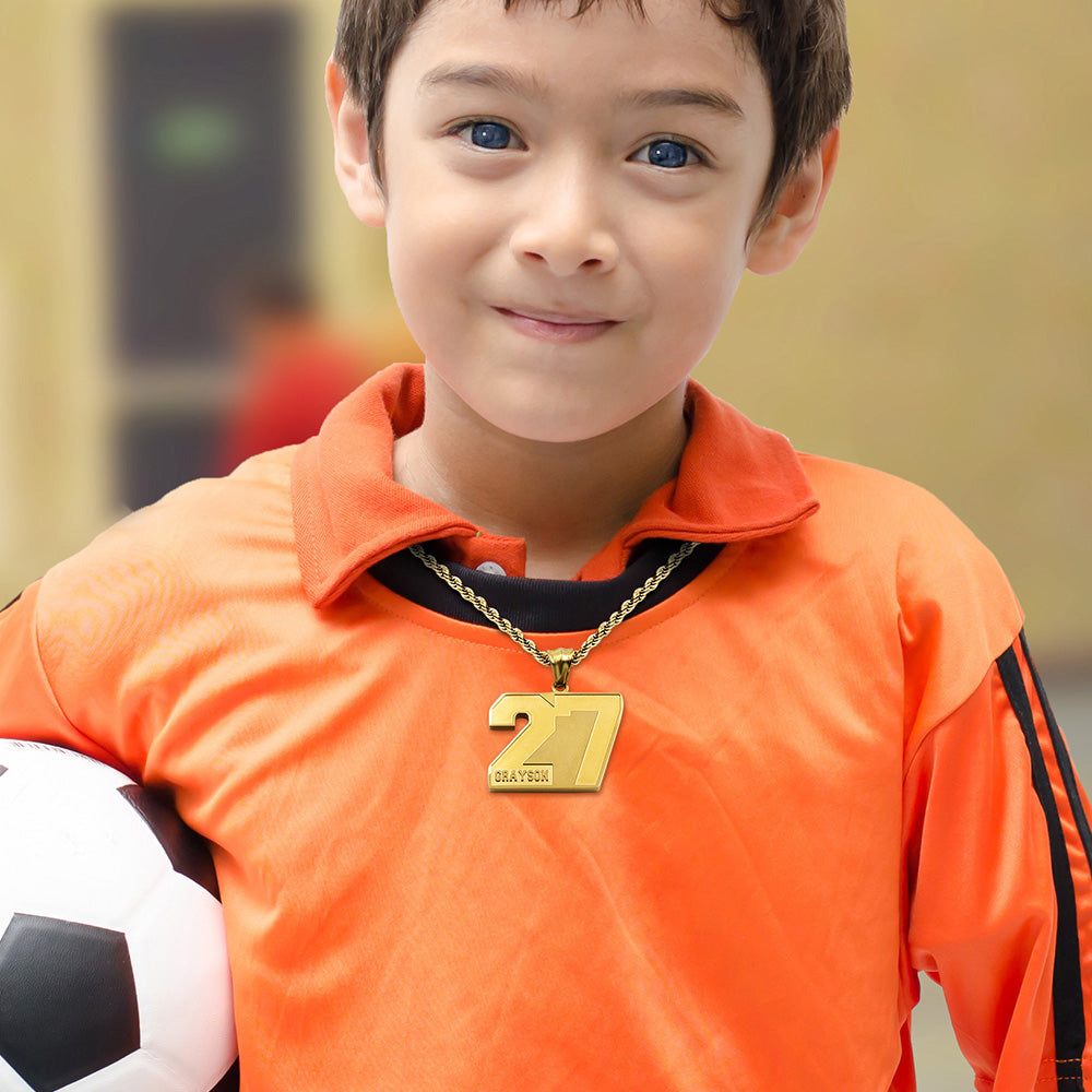 Personalized Sports Number Necklace