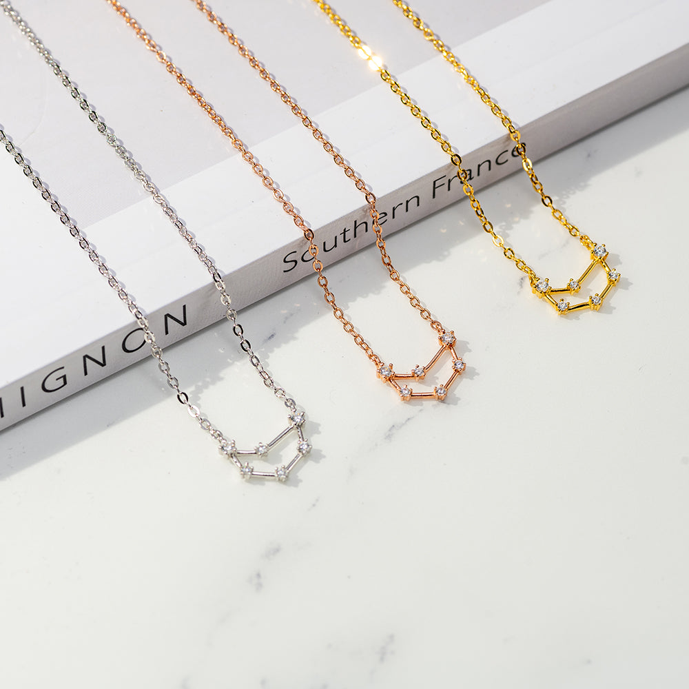 Zodiac Star Sign Necklace | Personalized  Constellation Necklace