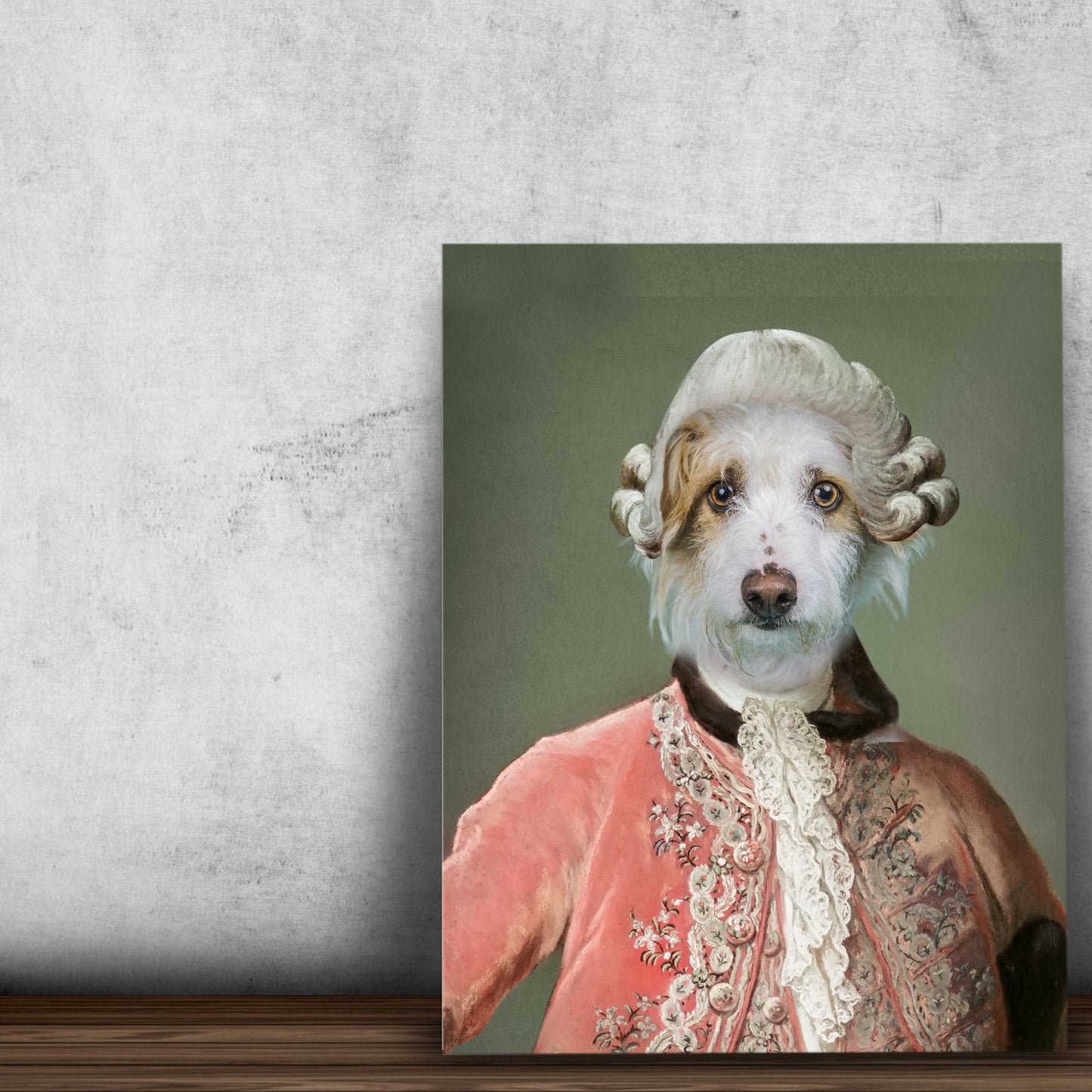 Royal Pet Portrait Custom Pet Portrait Canvas | Renaissance Style