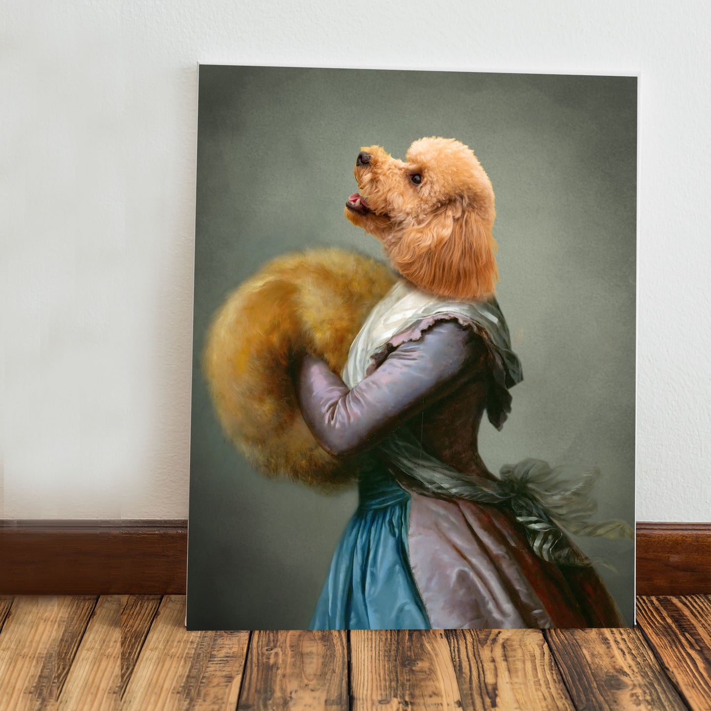 Royal Pet Portrait Custom Pet Portrait Canvas | Renaissance Style