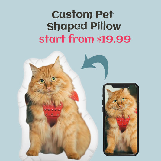 Custom Pet Photo Pillow Birthday | Memorial Gift | Pet Lover Gifts